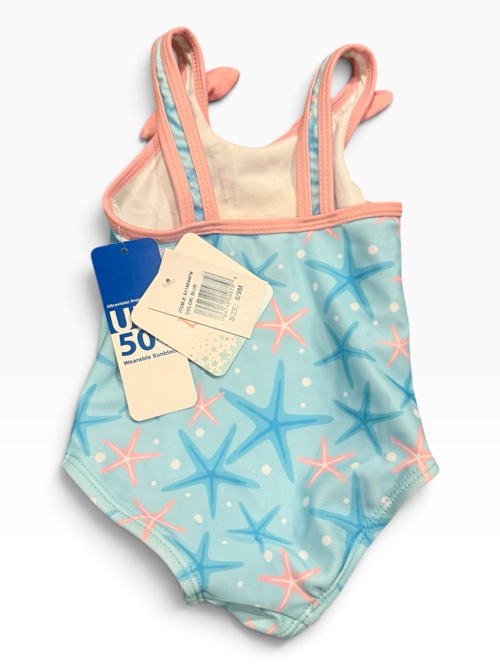Disney Baby Girl Finding Nemo Print Swimsuit Pool Beach OnePiece Size 6-9 Months